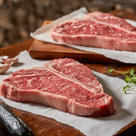 Delicious Angus T-Bone Steaks 1 Pkg, 2 steaks per Pkg.
